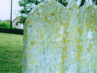 Headstone 2010 Closeup Mary and James Bloomfield